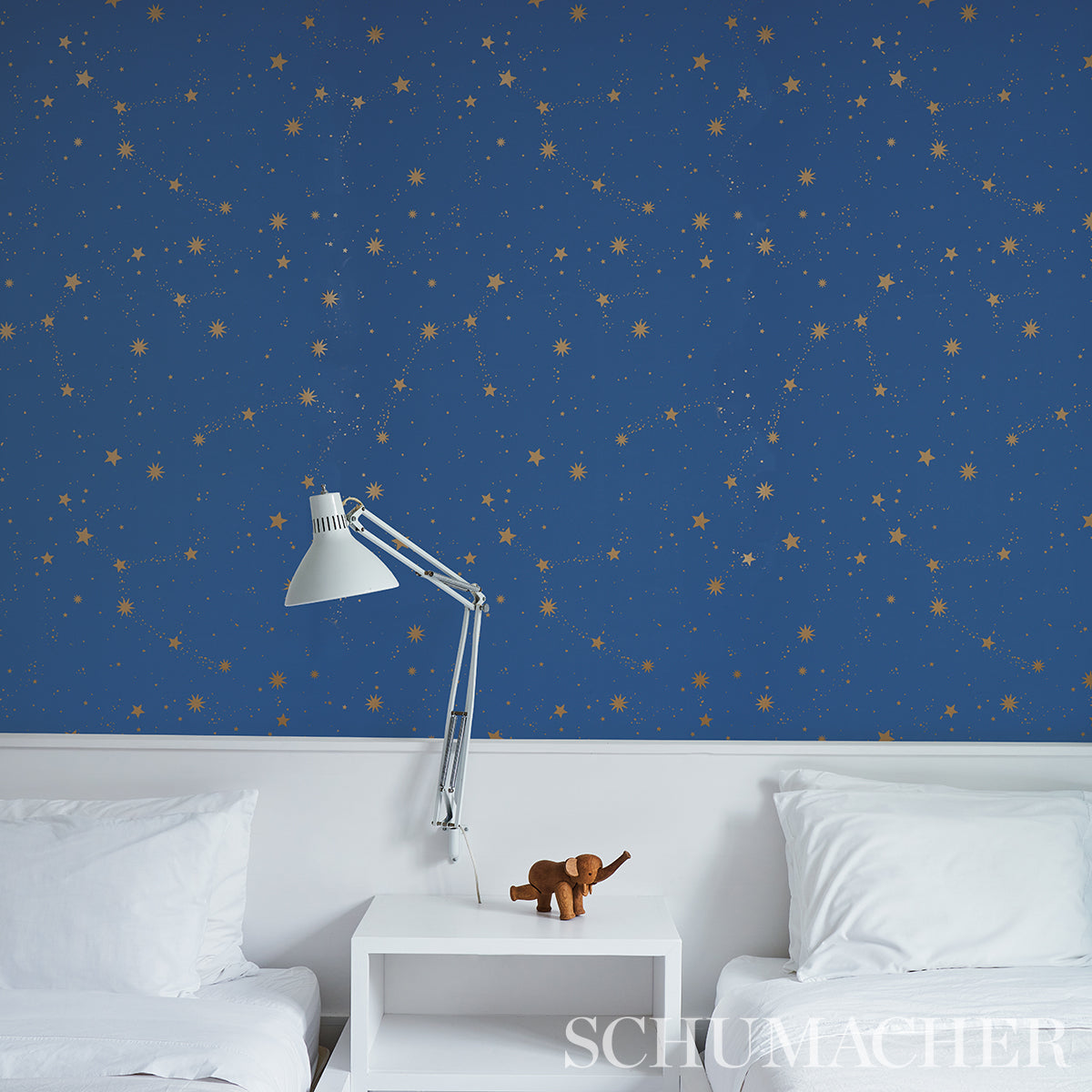 SCHUMACHER WALLCOVERING  MARIE-CHANTAL SCATTERED STARS   NIGHT   - 5014141