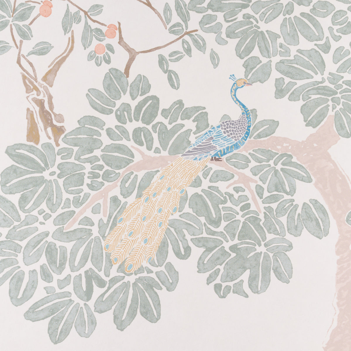Alabaster-colored wallpaper panel set; decorative wall panels.