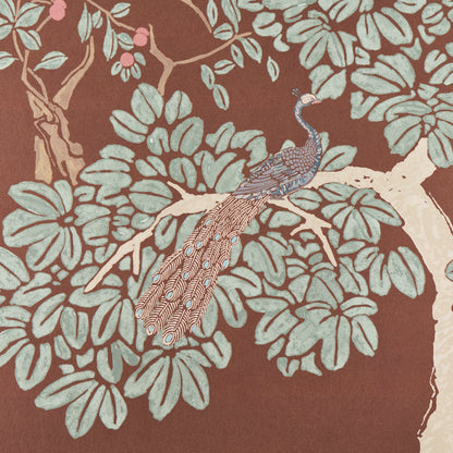 SCHUMACHER WALLCOVERING  PANELS COLLECTION COROMANDEL PANEL SET   CINNABAR   - 5014161