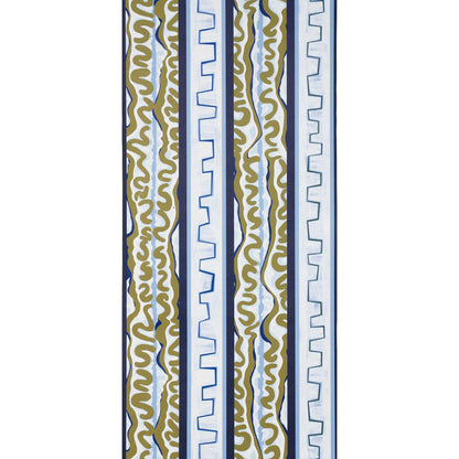 SCHUMACHER X  BACKDROP NIGHT AT THE OPERA   DEEP BLUE & OLIVE   - 5014180