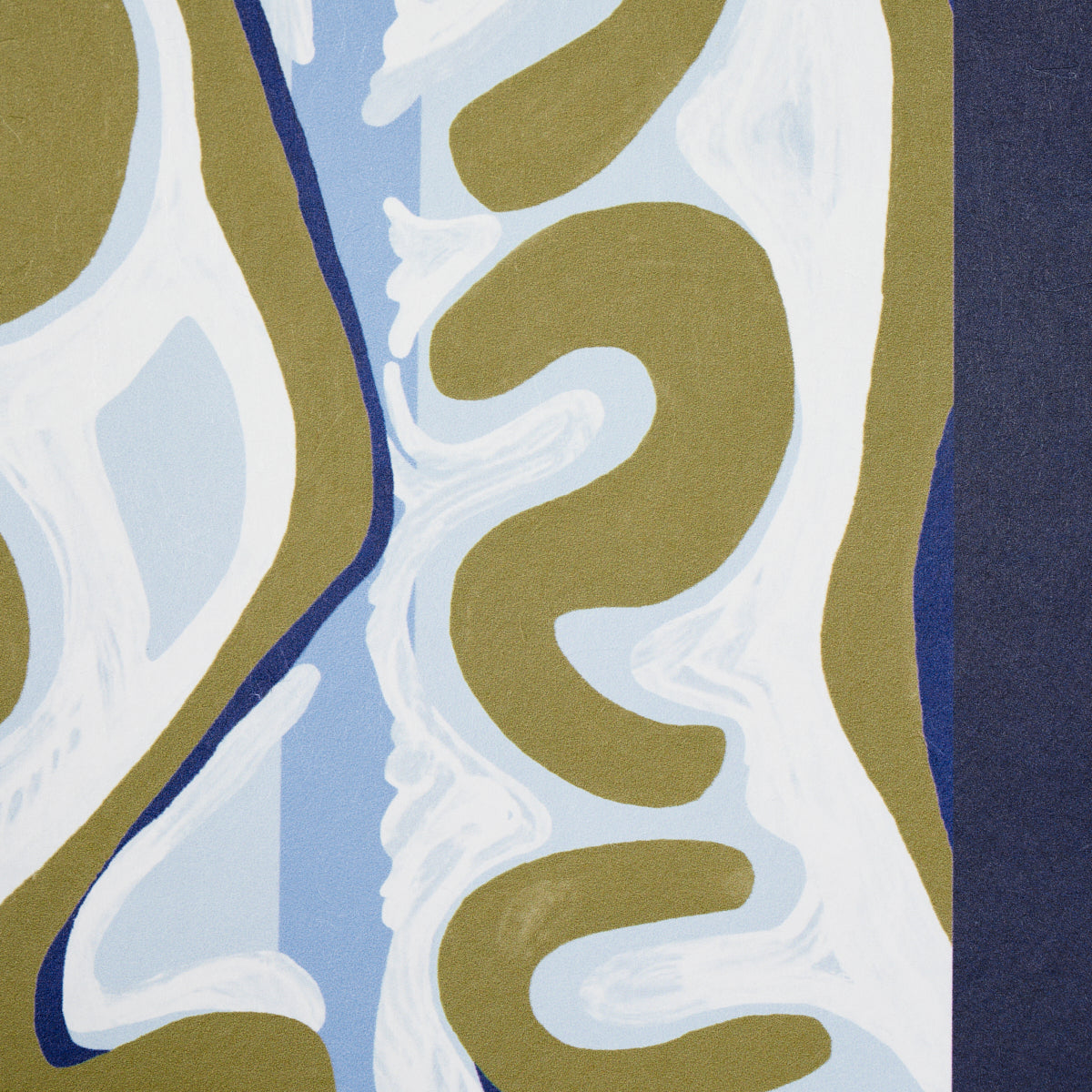 SCHUMACHER X  BACKDROP NIGHT AT THE OPERA   DEEP BLUE & OLIVE   - 5014180