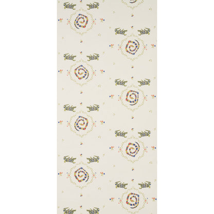 Bright multicolor reptile-pattern wallpaper.