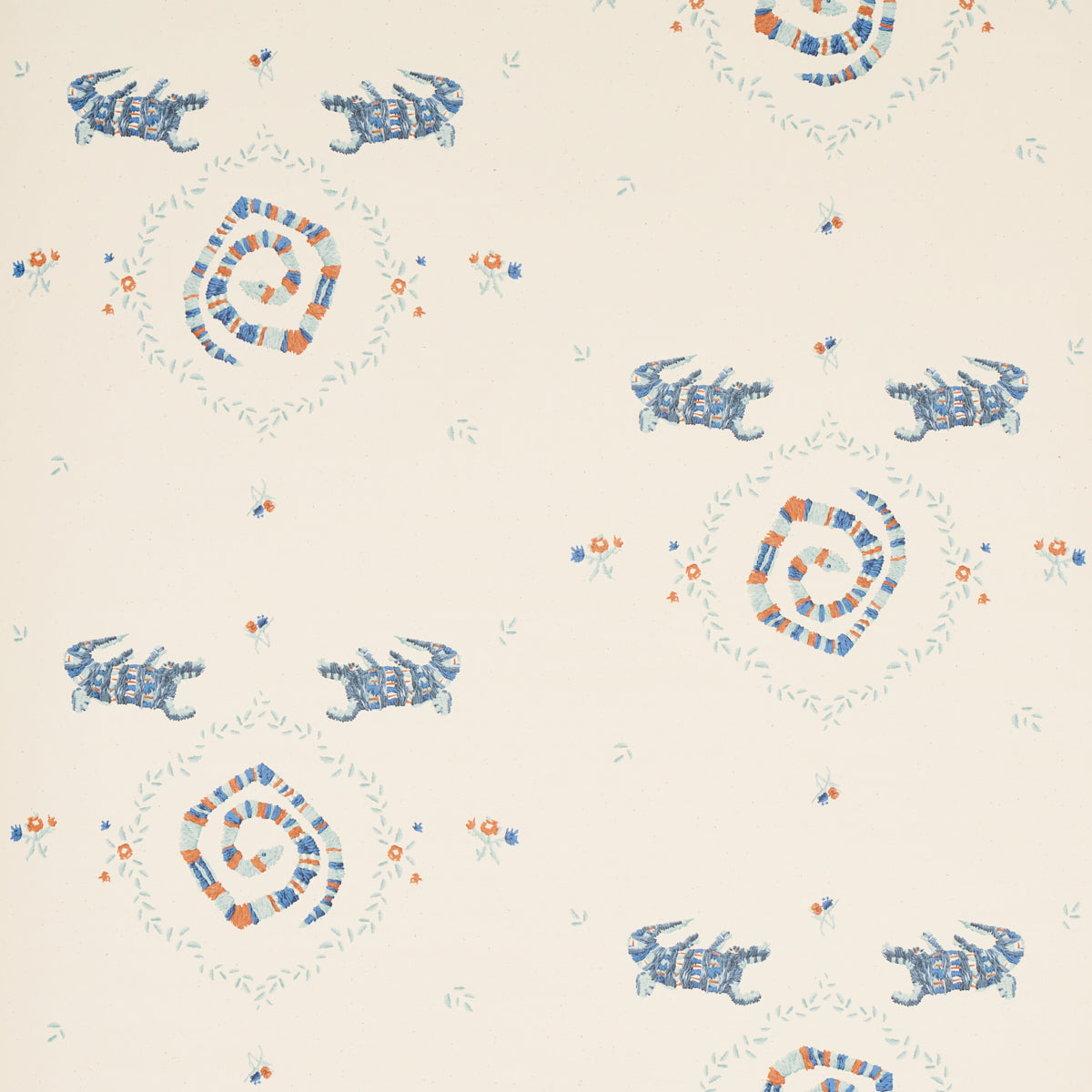 SCHUMACHER  BACKDROP REPTILIA   WARM BLUE   - 5014191