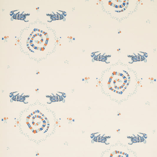 SCHUMACHER  BACKDROP REPTILIA   WARM BLUE   - 5014191