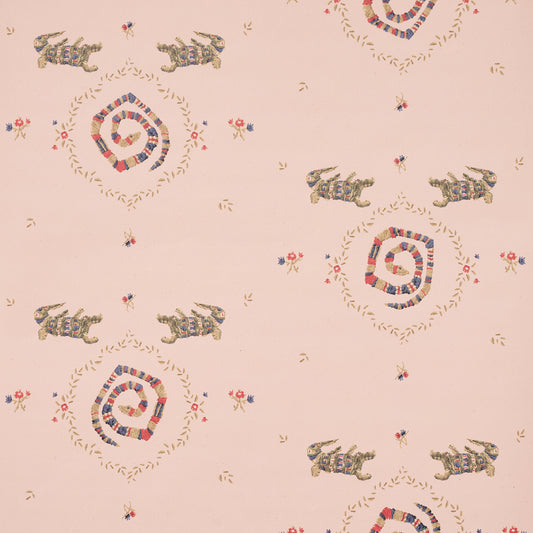 SCHUMACHER  BACKDROP REPTILIA   MUTED PINK   - 5014192