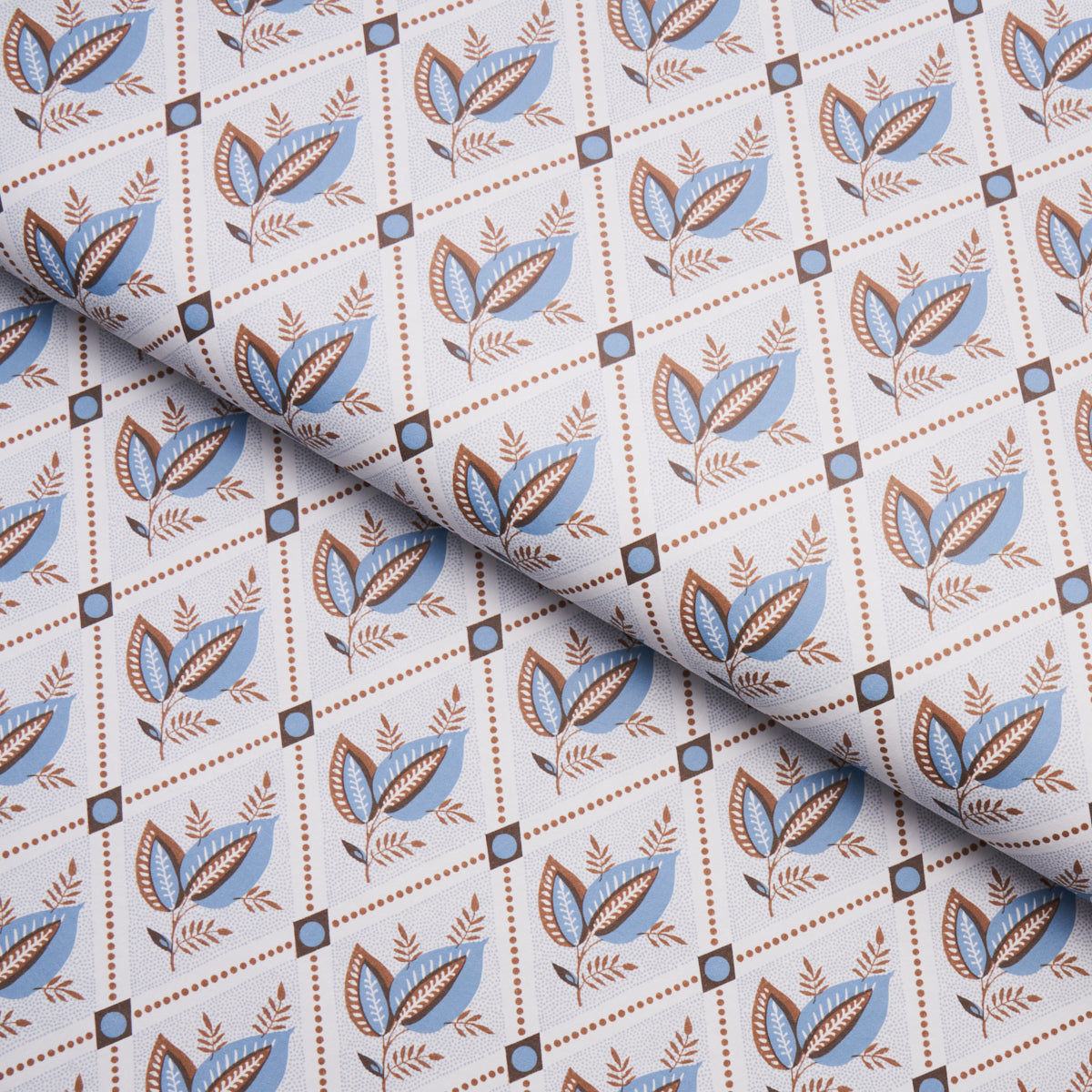 SCHUMACHER  NEW TRADITIONAL: PROVEN??AL BASILE TRELLIS   DELFT , SEPIA   - 5014232