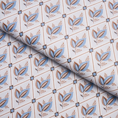 SCHUMACHER  NEW TRADITIONAL: PROVEN??AL BASILE TRELLIS   DELFT , SEPIA   - 5014232