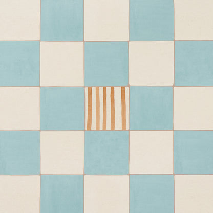 SCHUMACHER  Backdrop Gambit Panel   Teal , Earthy Brown   - 5014260