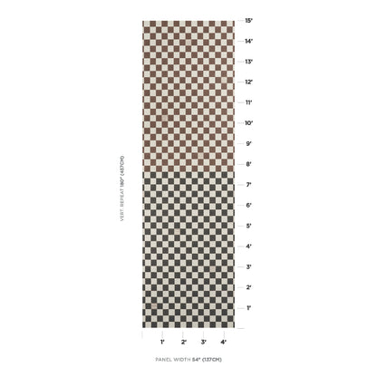 SCHUMACHER  Backdrop Gambit Panel   Cocoa , Charcoal   - 5014263