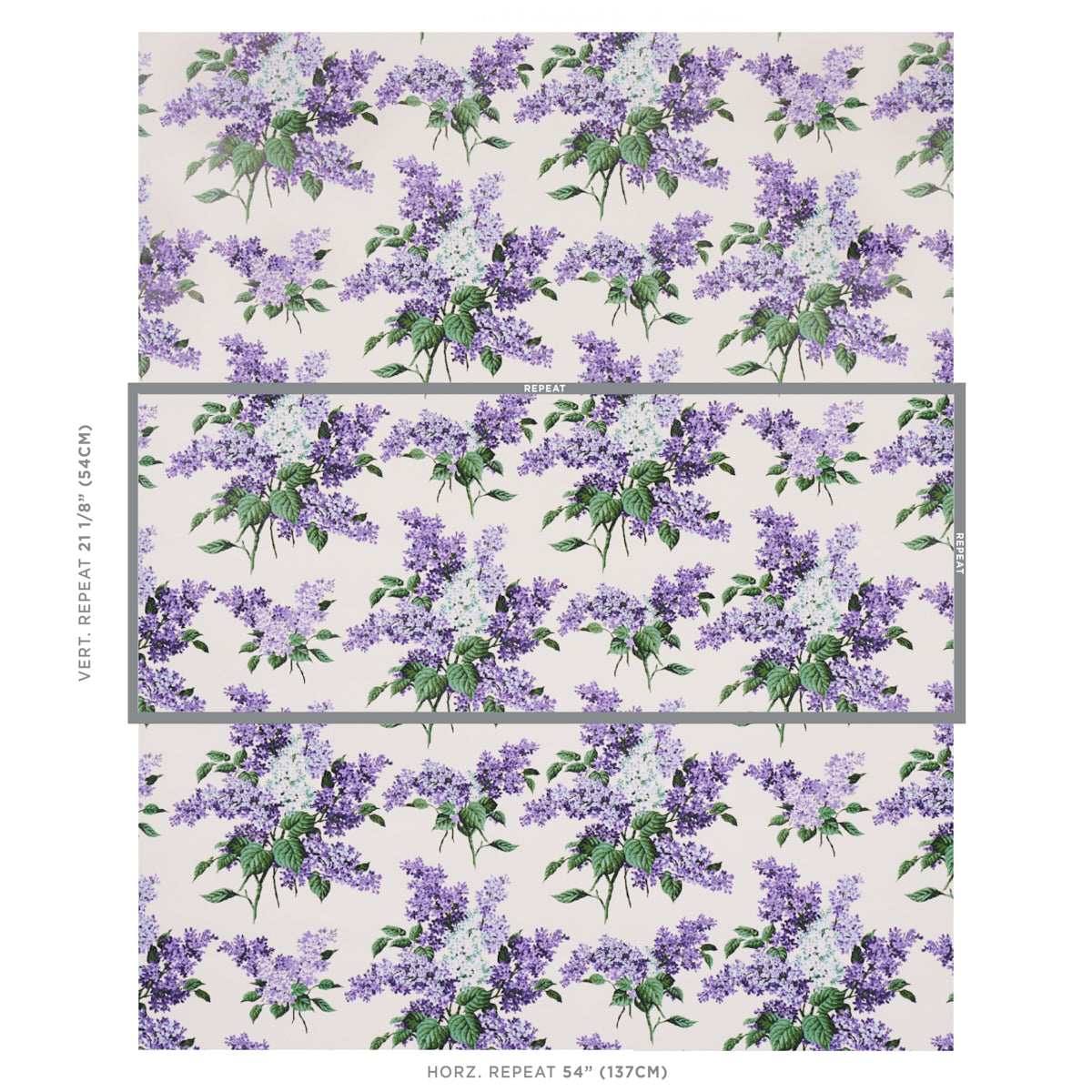 SCHUMACHER WALLCOVERING  JOHNSON HARTIG PROUST'S LILACS   PURPLE   - 5014310