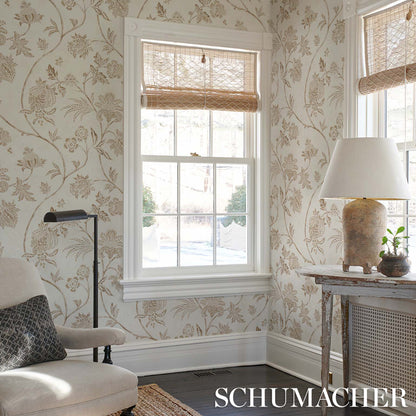 SCHUMACHER WALLCOVERING  MARK D. SIKES CHINOISERIE VINE   NEUTRAL   - 5014352