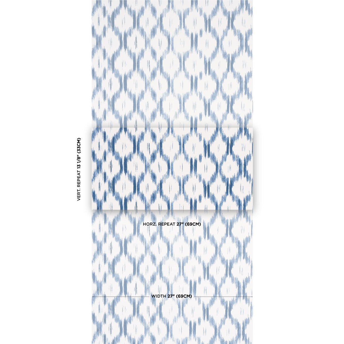 SCHUMACHER WALLCOVERING  MARK D. SIKES SANTA MONICA   INDIGO   - 5014370