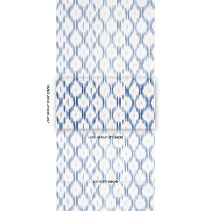 SCHUMACHER WALLCOVERING  MARK D. SIKES SANTA MONICA   INDIGO   - 5014370