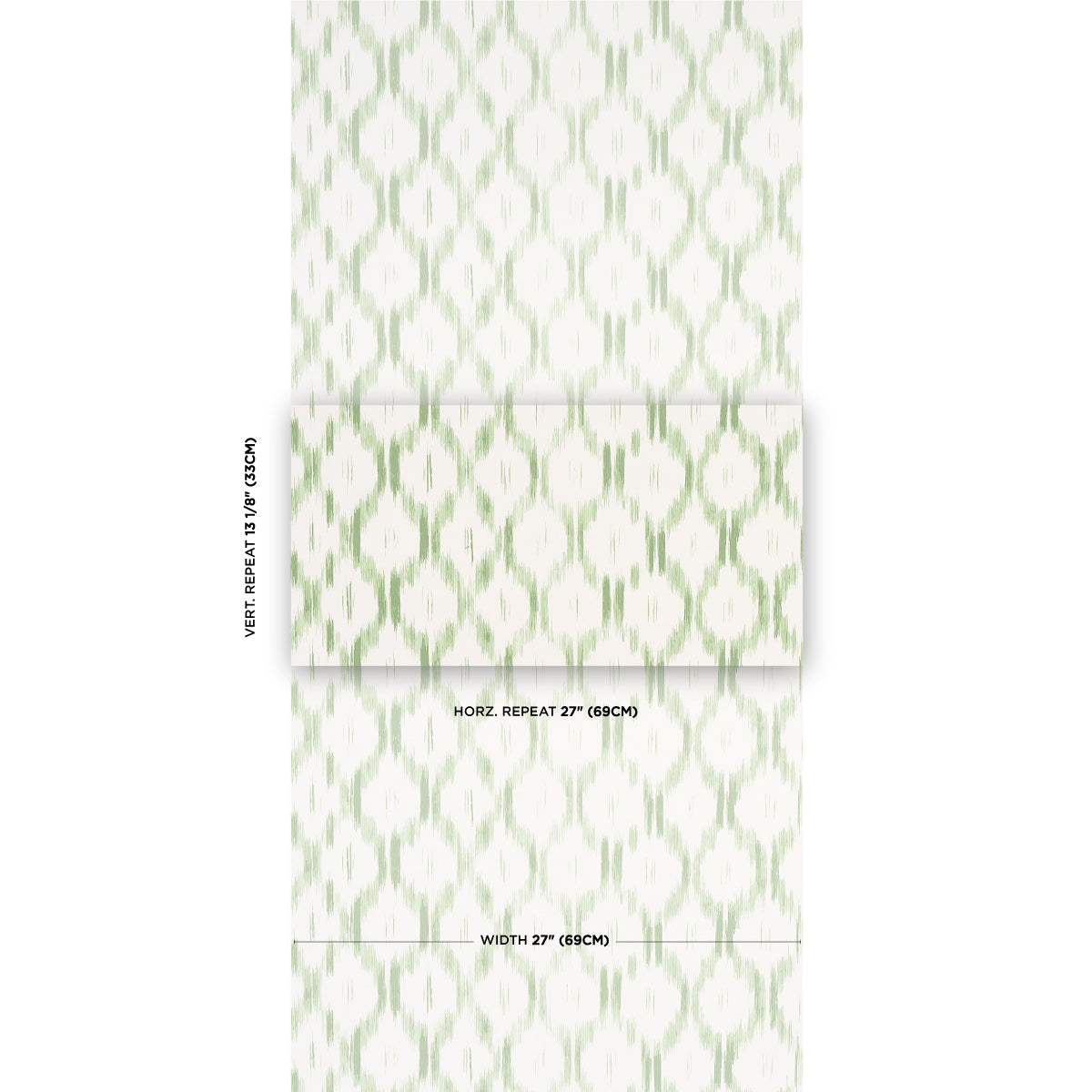 SCHUMACHER WALLCOVERING  MARK D. SIKES SANTA MONICA   LEAF GREEN   - 5014372