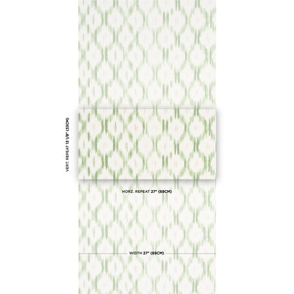 SCHUMACHER WALLCOVERING  MARK D. SIKES SANTA MONICA   LEAF GREEN   - 5014372