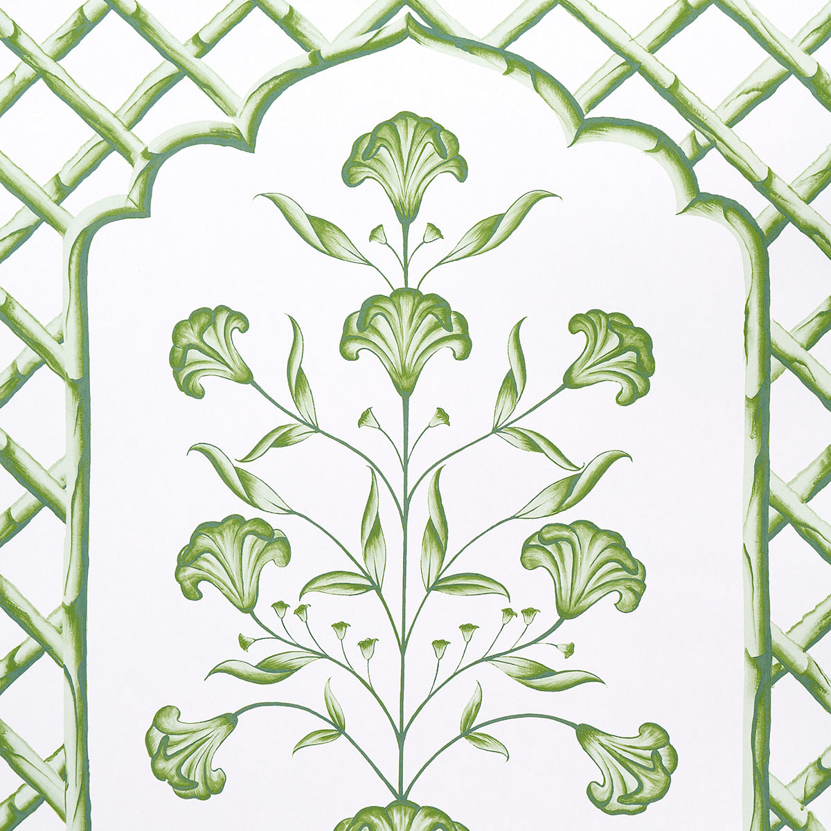 SCHUMACHER  MARIE-ANNE OUDEJANS BAMBOO TRELLIS PANEL A   GREEN   - 5014390