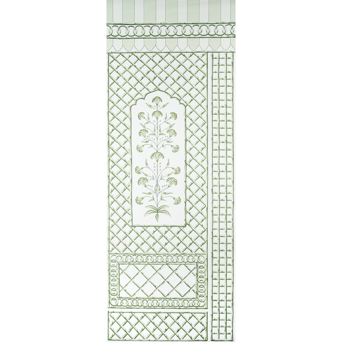 SCHUMACHER  MARIE-ANNE OUDEJANS BAMBOO TRELLIS PANEL A   GREEN   - 5014390