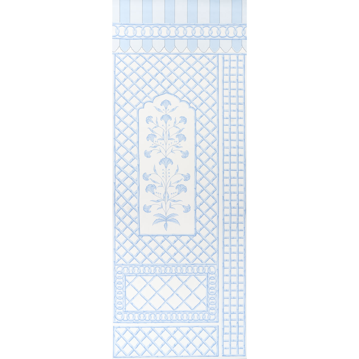 SCHUMACHER  MARIE-ANNE OUDEJANS BAMBOO TRELLIS PANEL A   BLUE   - 5014391