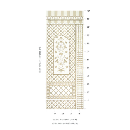 SCHUMACHER  MARIE-ANNE OUDEJANS BAMBOO TRELLIS PANEL A   NEUTRAL   - 5014392