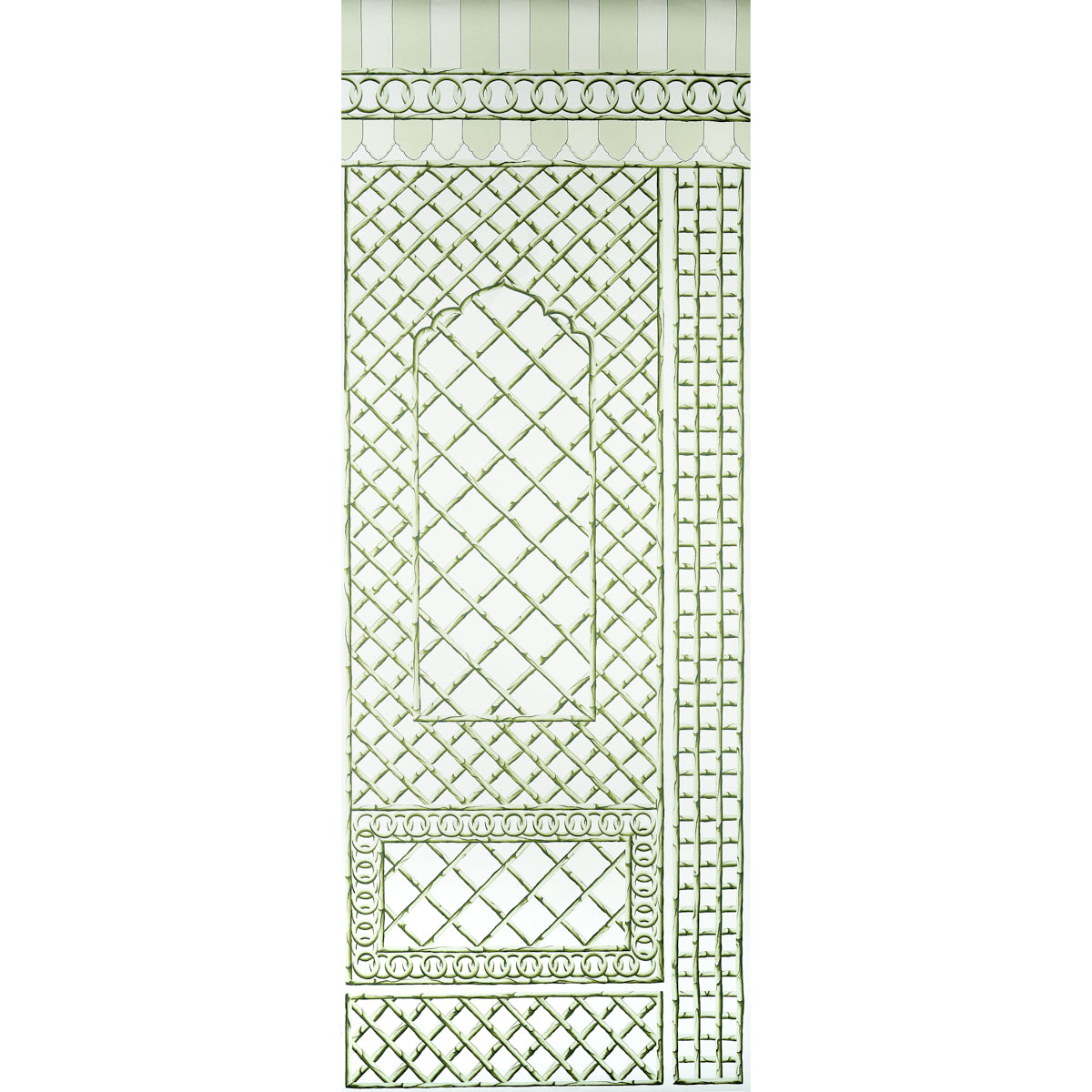 SCHUMACHER  MARIE-ANNE OUDEJANS BAMBOO TRELLIS PANEL B   GREEN   - 5014400
