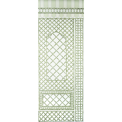 SCHUMACHER  MARIE-ANNE OUDEJANS BAMBOO TRELLIS PANEL B   GREEN   - 5014400