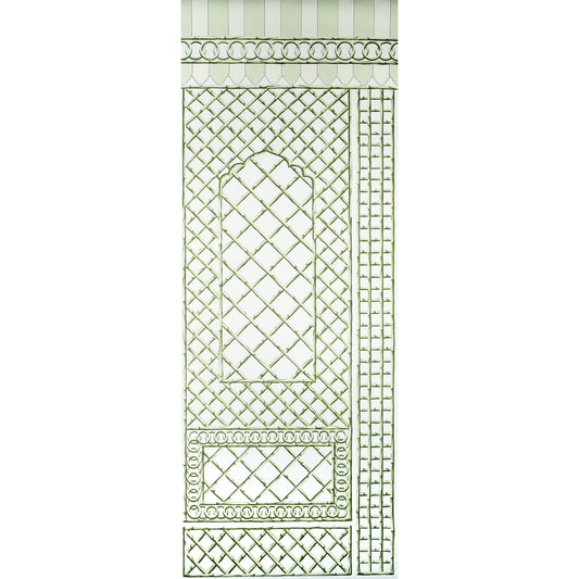 SCHUMACHER  MARIE-ANNE OUDEJANS BAMBOO TRELLIS PANEL B   GREEN   - 5014400