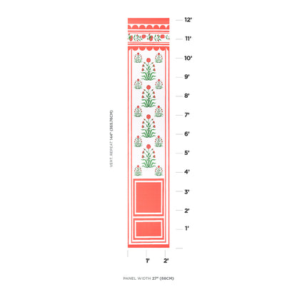 SCHUMACHER  MARIE-ANNE OUDEJANS ROYAL POPPY PANEL B   RED   - 5014440