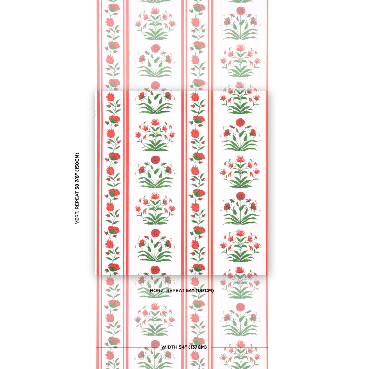 SCHUMACHER  MARIE-ANNE OUDEJANS POPPY STRIPES   RED   - 5014450