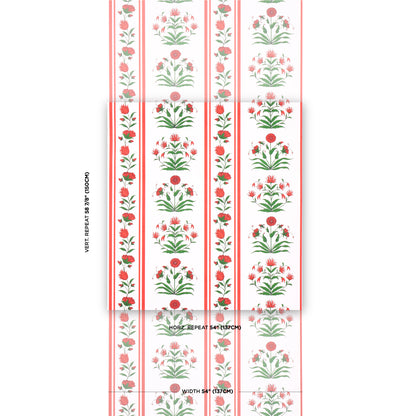 SCHUMACHER  MARIE-ANNE OUDEJANS POPPY STRIPES   RED   - 5014450