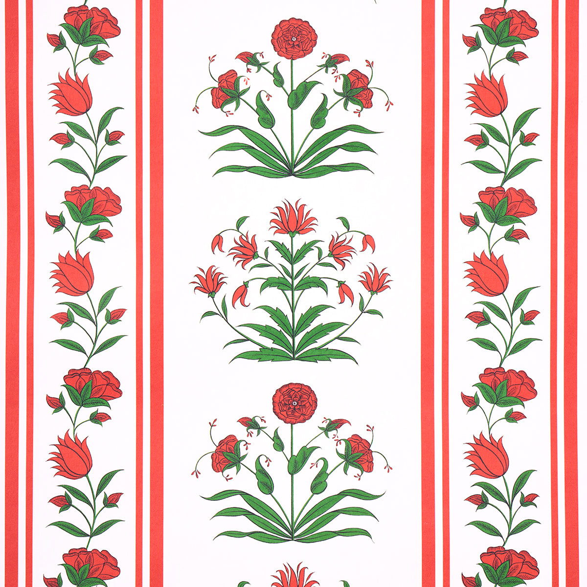 SCHUMACHER  MARIE-ANNE OUDEJANS POPPY STRIPES   RED   - 5014450