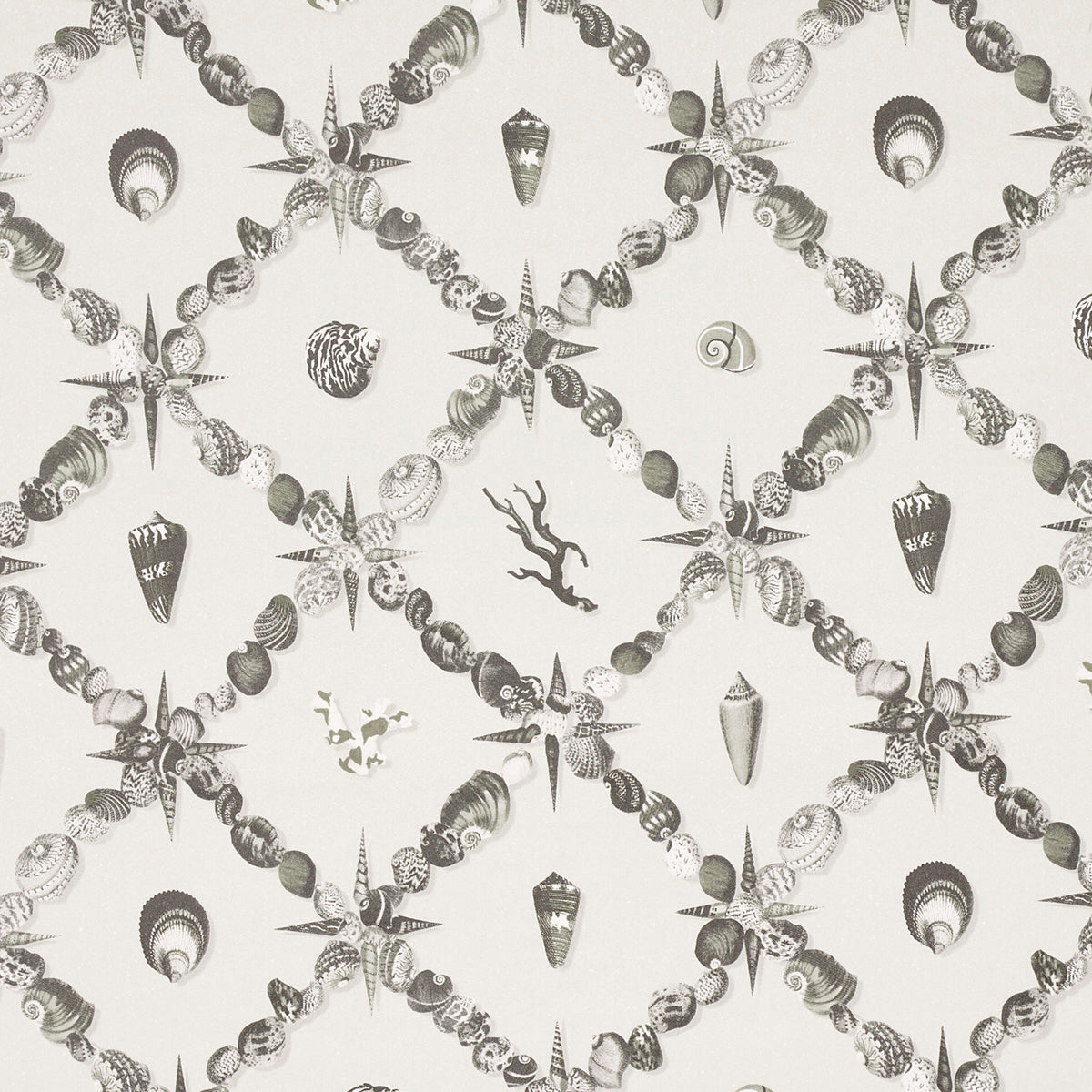 SCHUMACHER WALLCOVERING  CHARLAP HYMAN & HERRERO GROTTO TREILLAGE   GRISAILLE   - 5014491