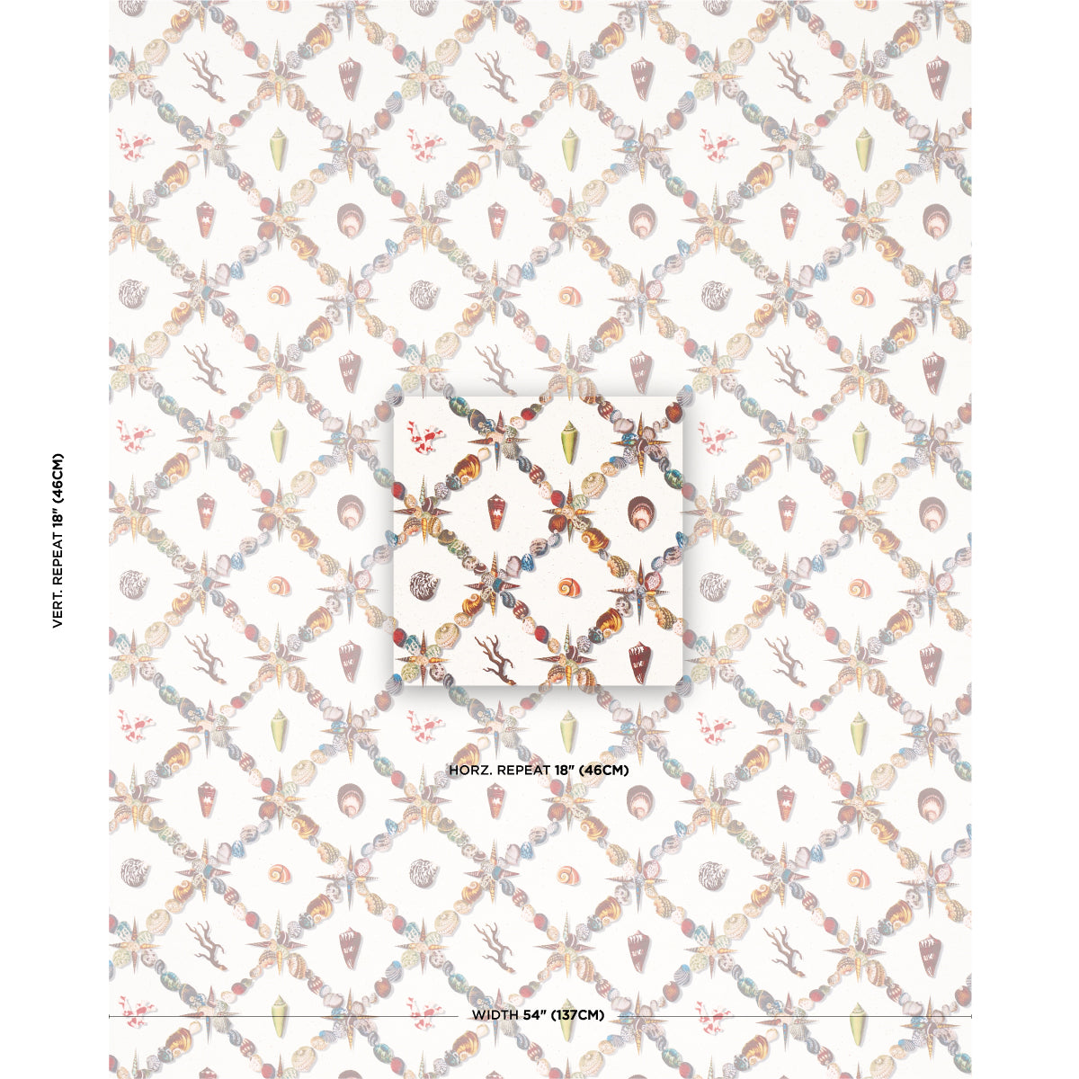 SCHUMACHER  CHARLAP HYMAN & HERRERO GROTTO TREILLAGE   MULTI ON IVORY   - 5014492