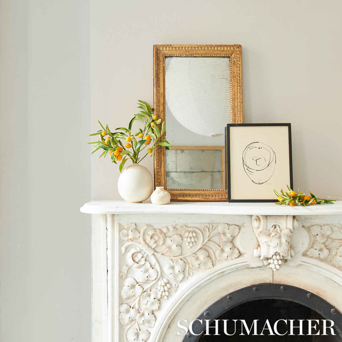 SCHUMACHER  PATTERSON FLYNN PERFORMANCE LINEN WALLCOVERING   IVORY   - 5014520