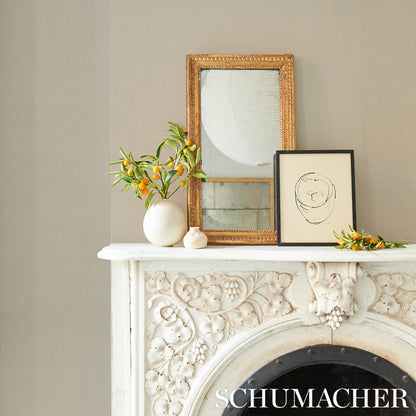 SCHUMACHER  PATTERSON FLYNN PERFORMANCE LINEN WALLCOVERING   PARCHMENT   - 5014523