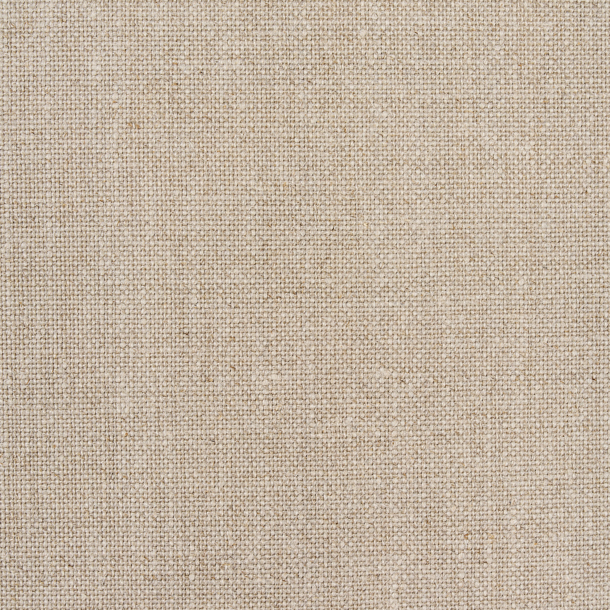 Beige flax linen wallcovering with a woven texture, close-up.