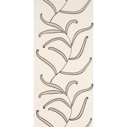 SCHUMACHER WALLCOVERING  NEISHA CROSLAND CATERPILLAR LEAF   BLACK AND CREAM   - 5014530