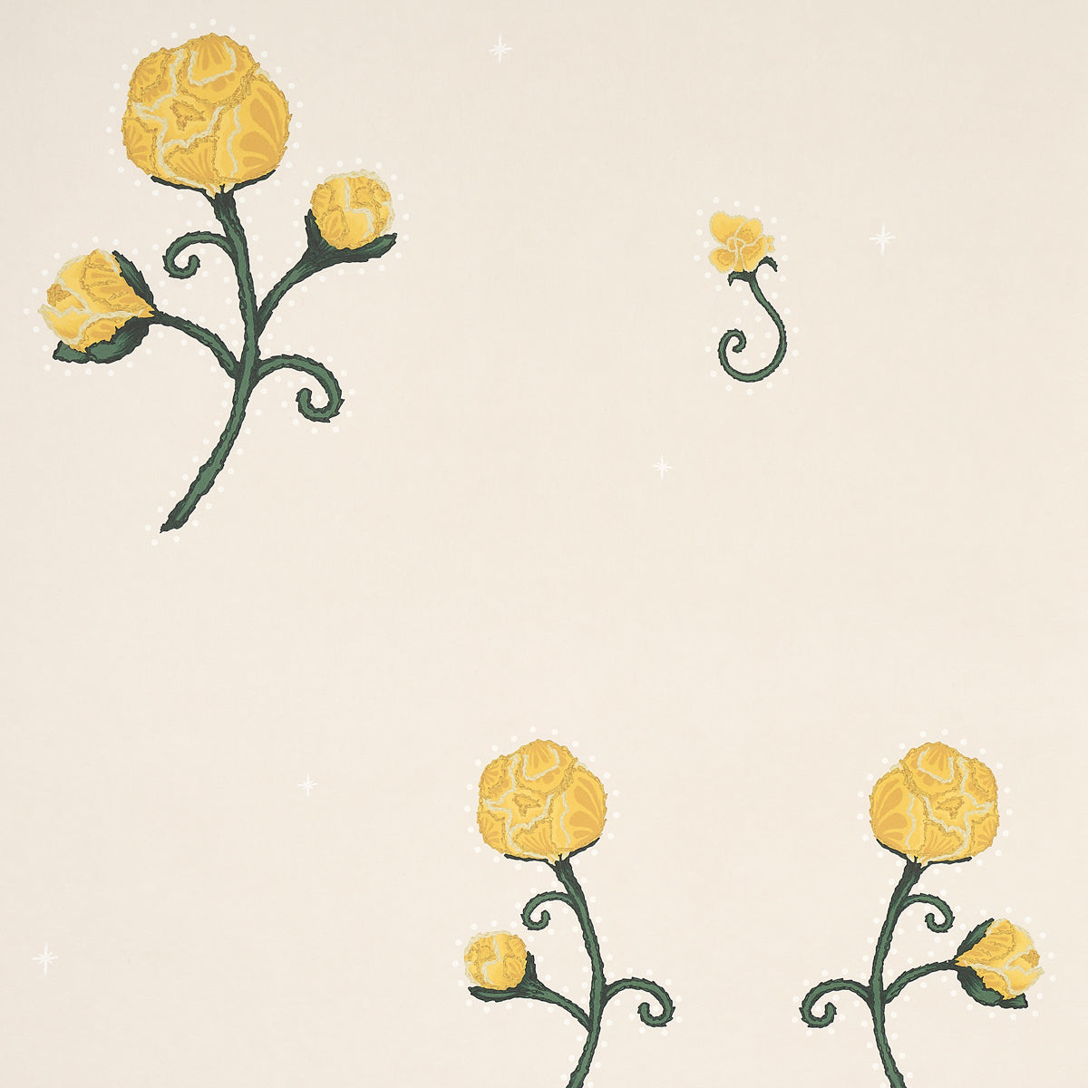 SCHUMACHER  BACKDROP RHINESTONE COWBOY   BRIGHT YELLOW   - 5014581