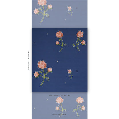 SCHUMACHER  BACKDROP RHINESTONE COWBOY   CLEAN BLUE   - 5014582