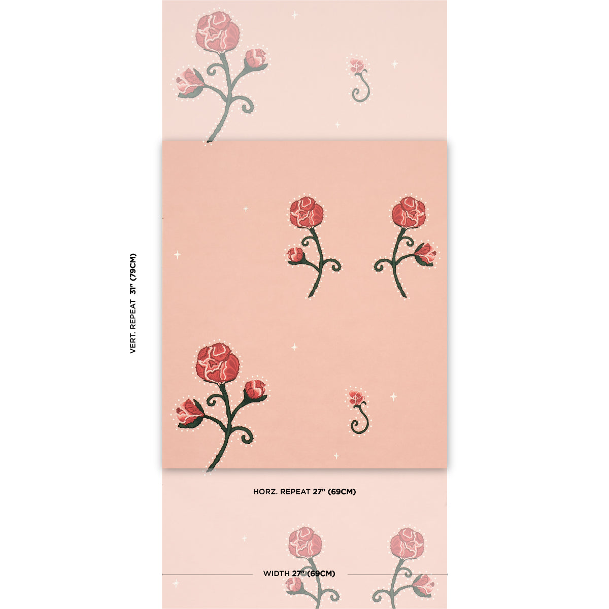 SCHUMACHER  BACKDROP RHINESTONE COWBOY   PINK   - 5014584