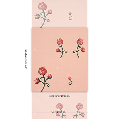 SCHUMACHER  BACKDROP RHINESTONE COWBOY   PINK   - 5014584