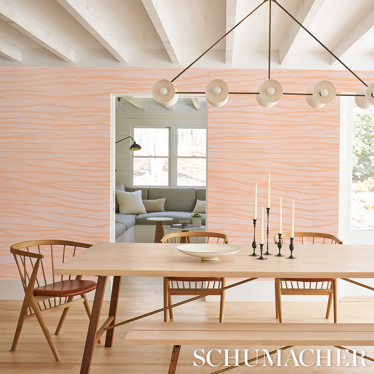 Canyon-toned wall panel set mounted on a neutral wall; decorative contemporary wall panels.