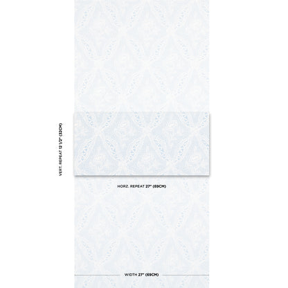 SCHUMACHER  NEW OLD-FASHIONED COSETTE LACE   CORNFLOWER   - 5014722