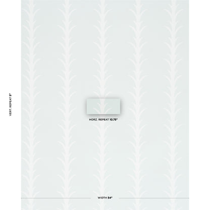 SCHUMACHER  MOON RIVER ACANTHUS STRIPE   IVORY ON MINERAL   - 5014770