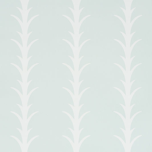 SCHUMACHER  MOON RIVER ACANTHUS STRIPE   IVORY ON MINERAL   - 5014770