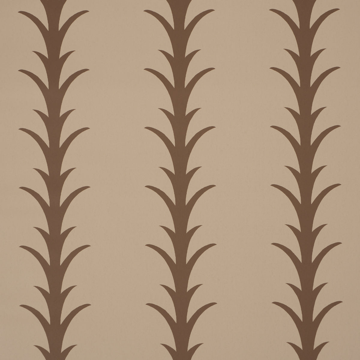 SCHUMACHER  ATELIER PARIS ACANTHUS STRIPE   Brown On Beige   - 5014774