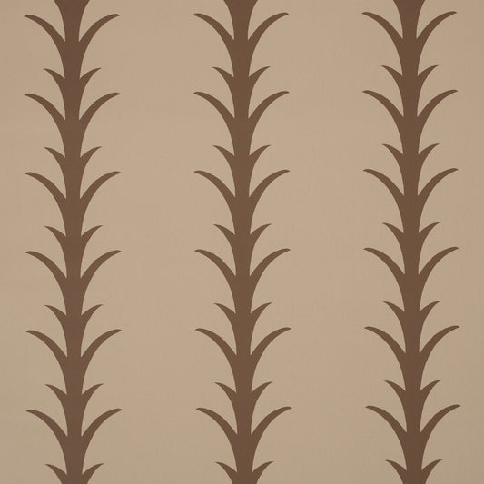 SCHUMACHER  ATELIER PARIS ACANTHUS STRIPE   Brown On Beige   - 5014774