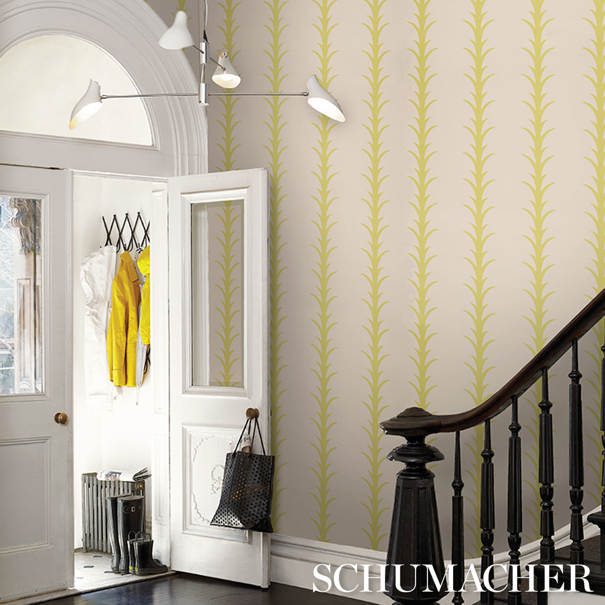 SCHUMACHER  ATELIER PARIS ACANTHUS STRIPE   Soleil On Sand   - 5014775