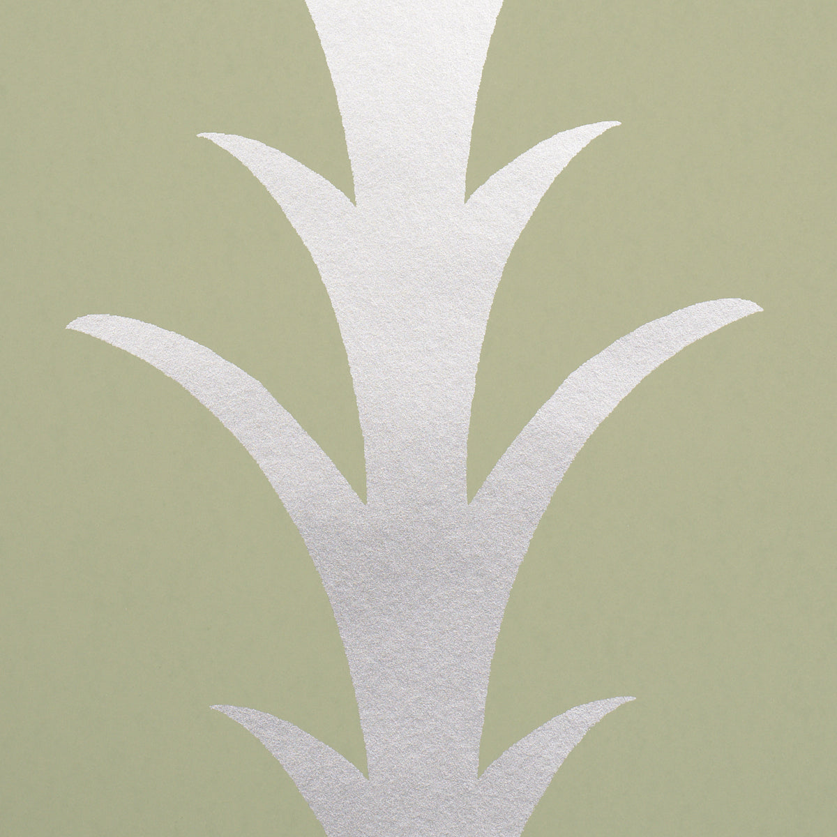 SCHUMACHER  ATELIER PARIS ACANTHUS STRIPE   Metallic On Sage   - 5014776