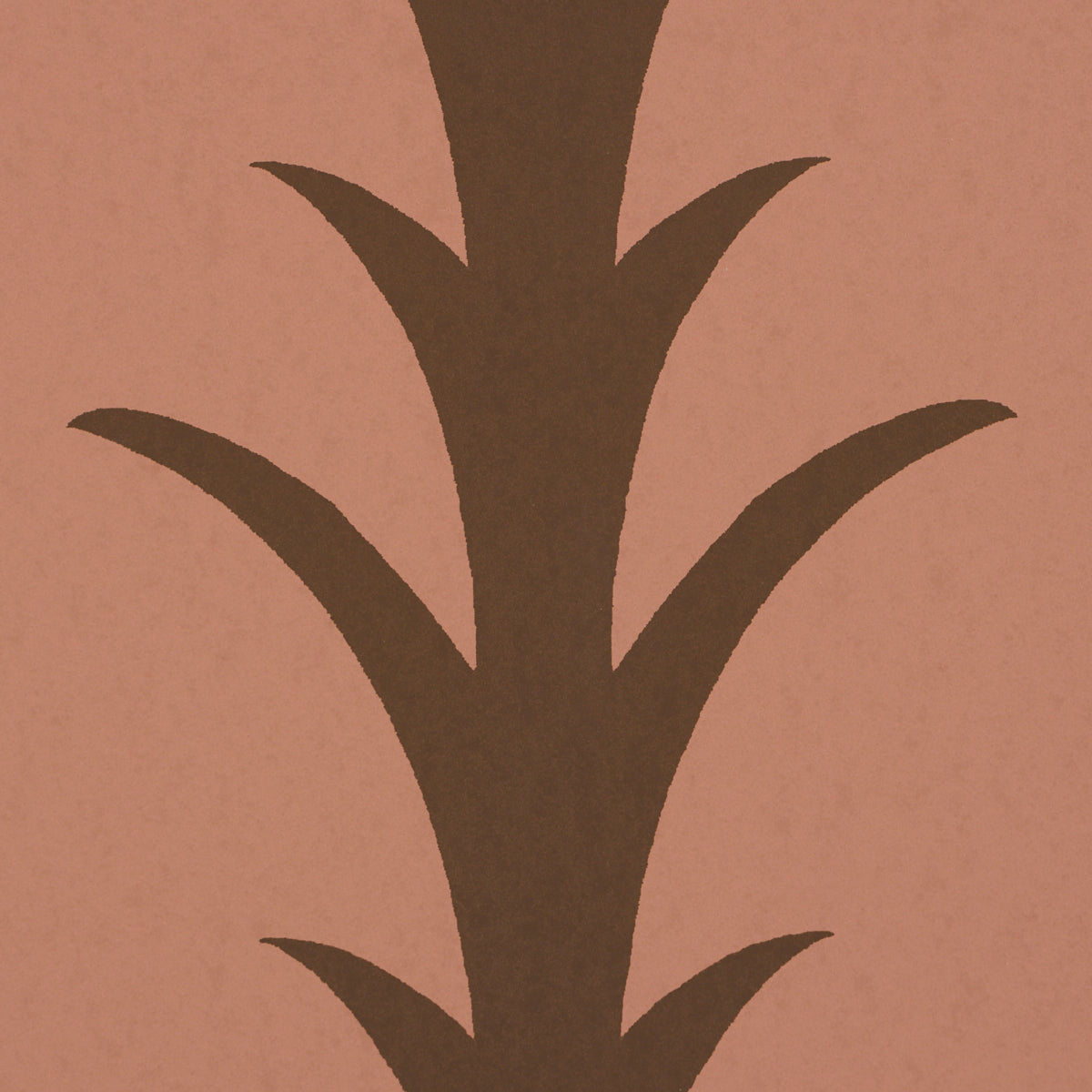 SCHUMACHER  ATELIER PARIS ACANTHUS STRIPE   Brown On Rosewood   - 5014778