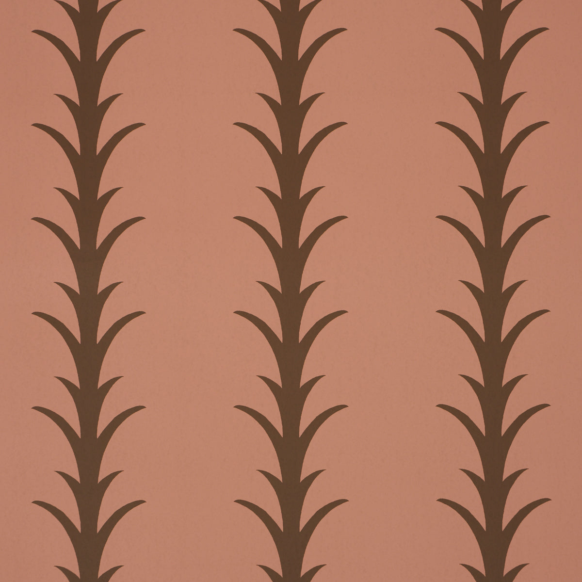 SCHUMACHER  ATELIER PARIS ACANTHUS STRIPE   Brown On Rosewood   - 5014778